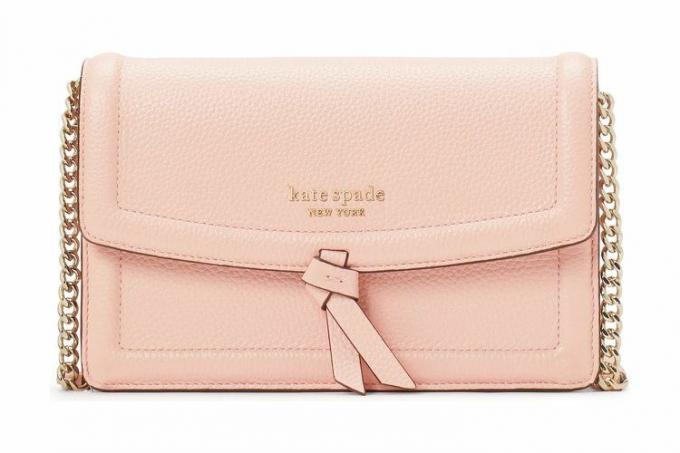 Nordstrom Rack Kate Spade knott кожена чанта през рамо с капак